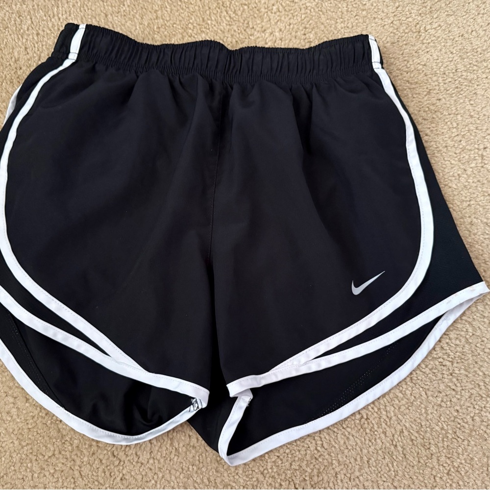 Nike Women's Black & White Running Shorts 2 PAIRS